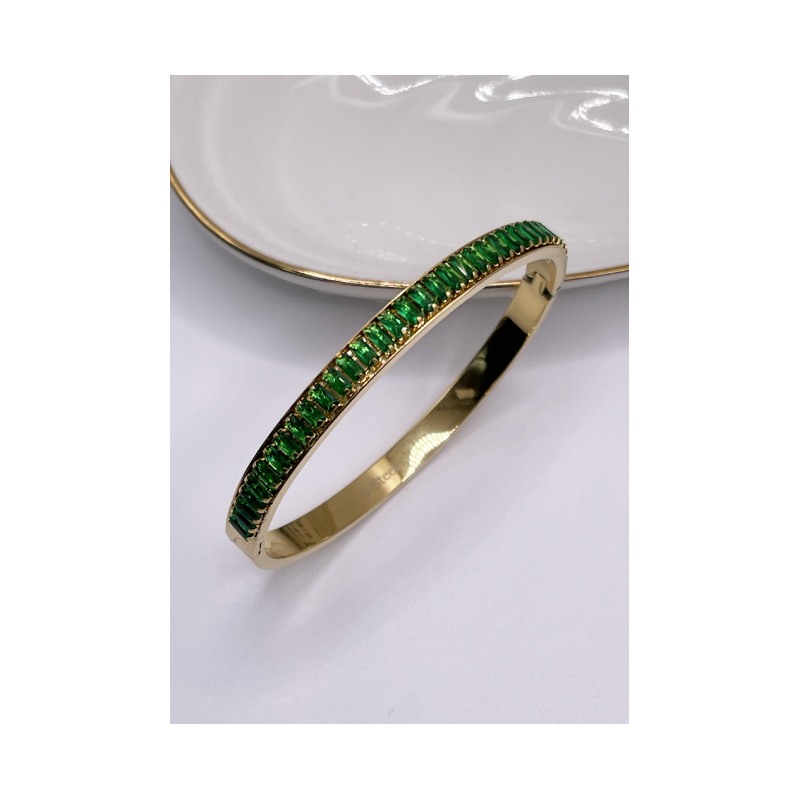 Bracelet perle verte