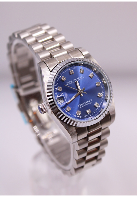 Montre Rolixa Argenter Fond Bleu GRAND