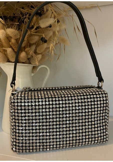 Sac strass Argenté