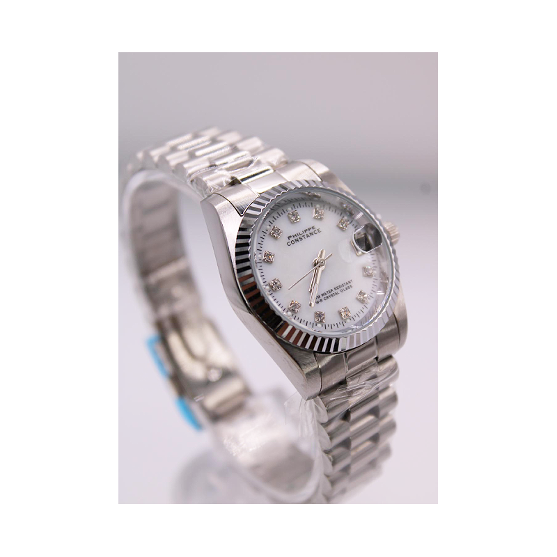 Montre A l'eau Rolixa argenter fond bland
