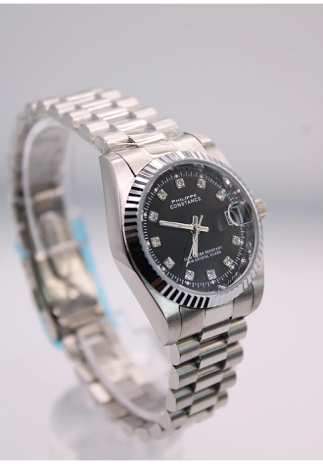 Montre Rolixa A l'eau Argentée fond noir