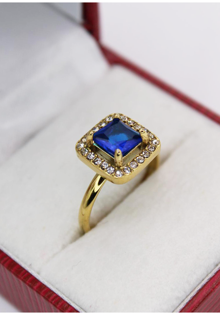 Bague Nina Zircone bleu