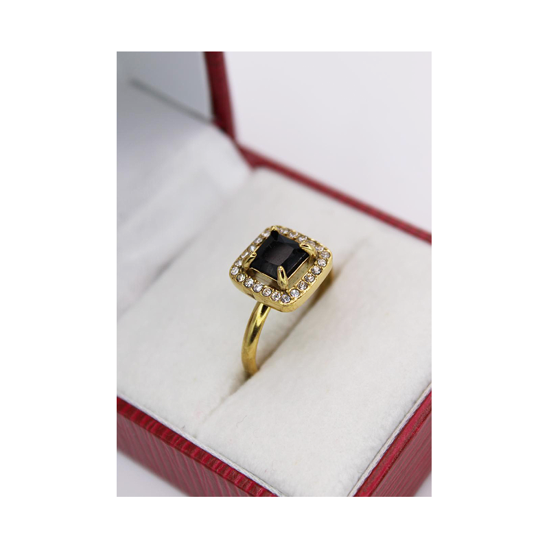 Bague Nina Zircone noir