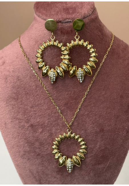 Collier et boucle d’oreille