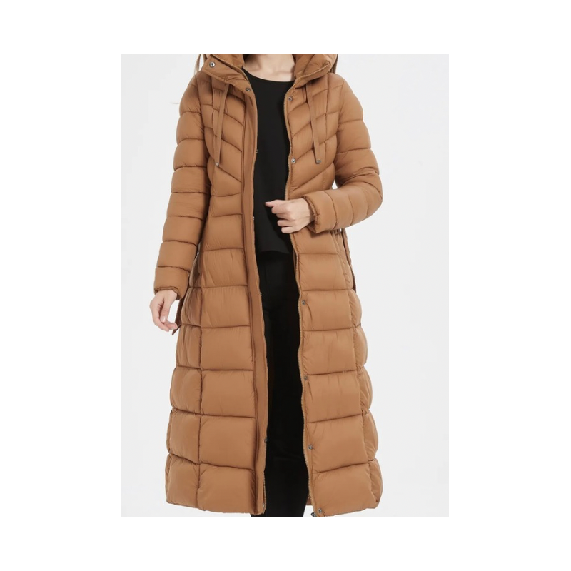 Manteau ima longue marron