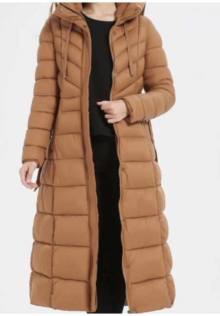 Manteau ima longue marron