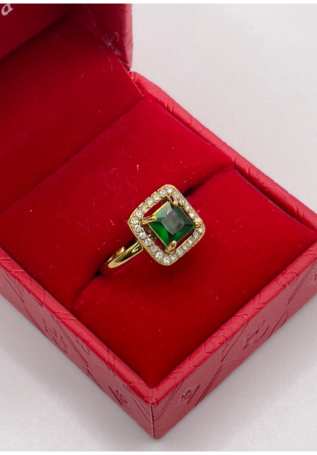 Bague Nina Zircone verte...