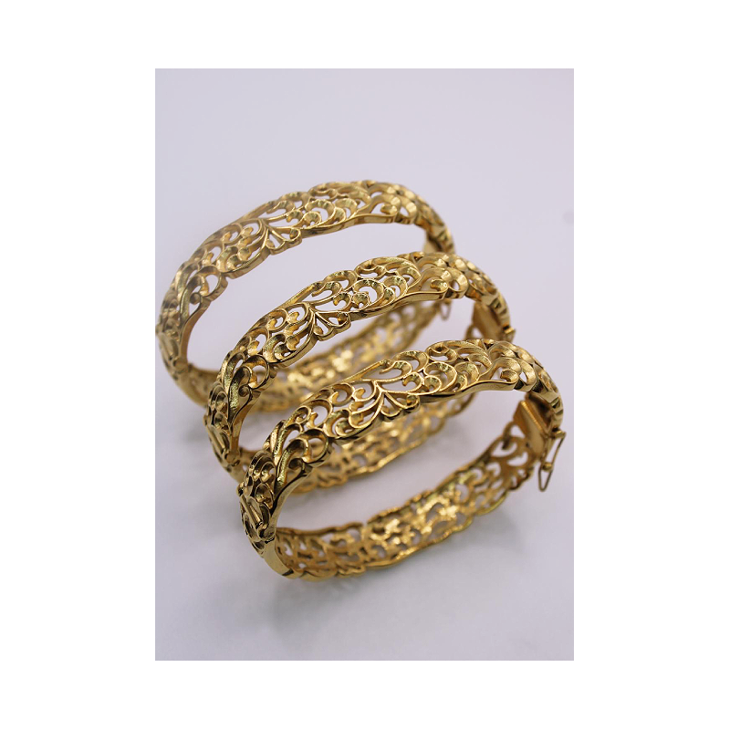 3 Bracelet oriental fermeture or