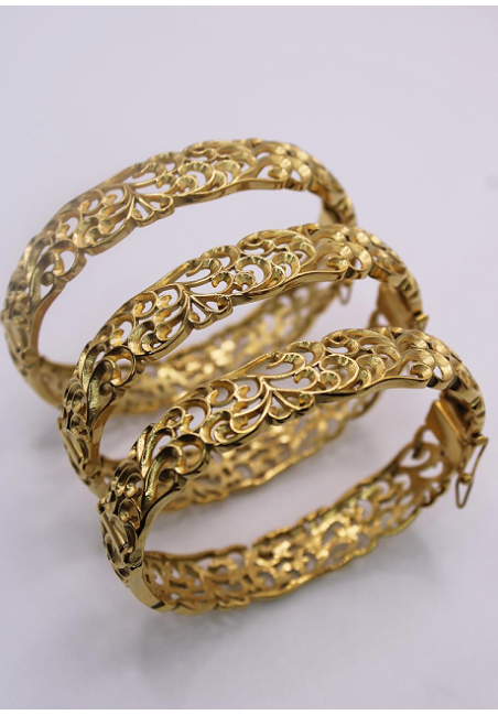 3 Bracelet oriental fermeture or