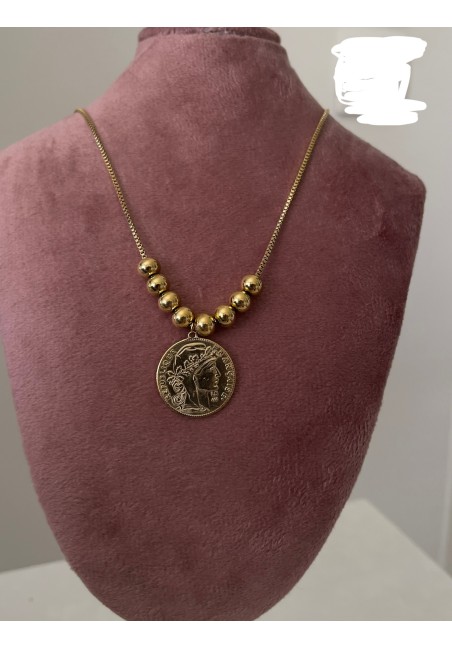 Collier Louisa perle en...