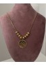 Collier Louisa perle en acier inoxydable