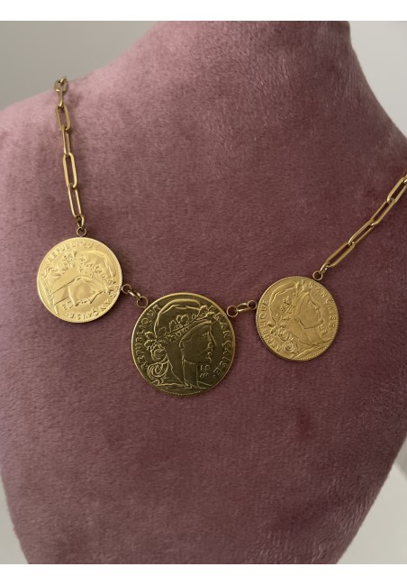Collier 3louisa en acier...