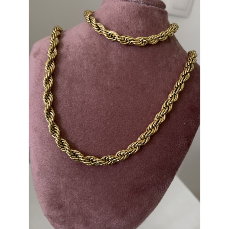 Collier et bracelet Inas en acier inoxydable