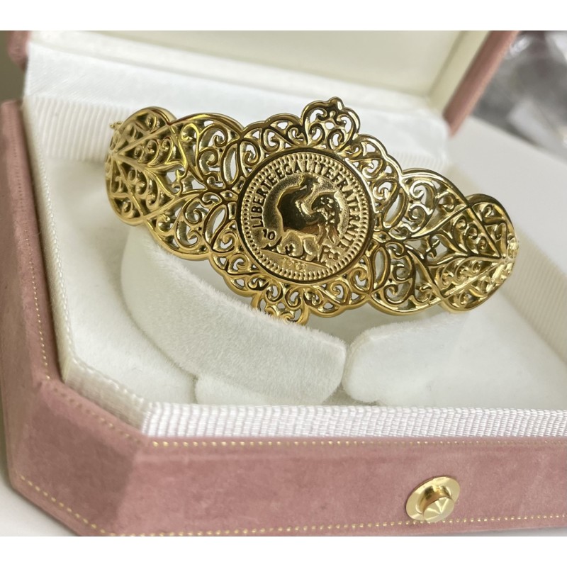 Bracelet faroj fermeture or