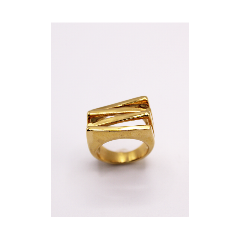 Bague style Or en Acier Inoxydable